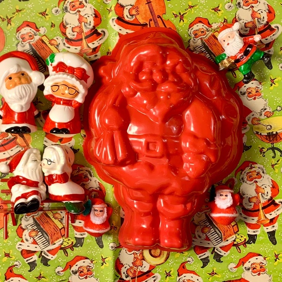 Vintage Santa Shakers and Ornament Lot - Picture 2 of 2